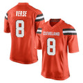 Johmsee C.Browns #8 Jared Verse Player Orange Home Game Stitched Jerseys