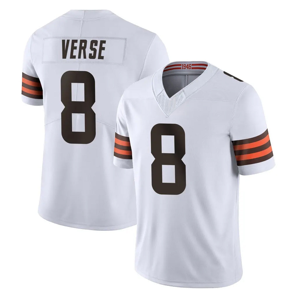 Johmsee C.Browns #8 Jared Verse Player White Vapor F.U.S.E. Limited Home Game Stitched Jerseys