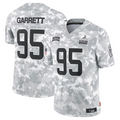JohmseeC.Browns #95 Myles Garrett Player Arctic Camo Salute to Service Limited Stitched Jerseys