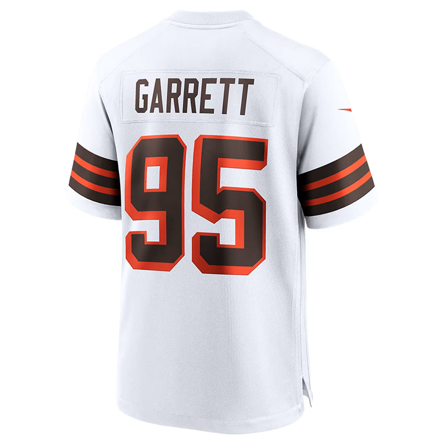 Johmsee C.Browns #95 Myles Garrett Player WHITE Alternate Game Stitched Jerseys