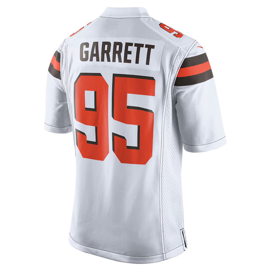 Johmsee C.Browns #95 Myles Garrett Player White Game Stitched Jerseys