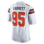 Johmsee C.Browns #95 Myles Garrett Player White Game Stitched Jerseys