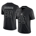 Johmsee C.Browns #99 Julian Okwara Player Black Reflective Home Game Stitched Jerseys