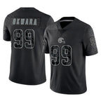 Johmsee C.Browns #99 Julian Okwara Player Black Reflective Home Game Stitched Jerseys
