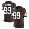 Johmsee C.Browns #99 Julian Okwara Player Brown Color Vapor Untouchable Limited Home Game Stitched Jerseys