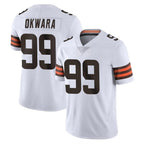 Johmsee C.Browns #99 Julian Okwara Player White Vapor Untouchable Limited Home Game Stitched Jerseys