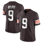 Johmsee C.Browns #9 Grant Delpit Player Brown Color Vapor Untouchable Limited Home Game Stitched Jerseys