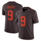 Johmsee C.Browns #9 Grant Delpit Player Brown Limited Vapor F.U.S.E. Alternate Game Stitched Jerseys