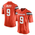 Johmsee C.Browns #9 Grant Delpit Player Orange Home Game Stitched Jerseys