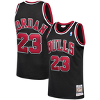 Johmsee C.Bulls #23 Michael Jordan Mitchell & Ness Black 1997-98 Hardwood Classics Authentic Jerseys