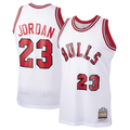 Johmsee C.Bulls #23 Michael Jordan Mitchell & Ness White 1984-85 Hardwood Classics Rookie Authentic Jerseys