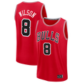 Johmsee C.Bulls #8 Caleb Wilson Red 2026 Draft First Round Pick Fast Break Jerseys - Icon Edition