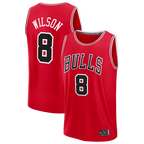 Johmsee C.Bulls #8 Caleb Wilson Red 2026 Draft First Round Pick Fast Break Jerseys - Icon Edition