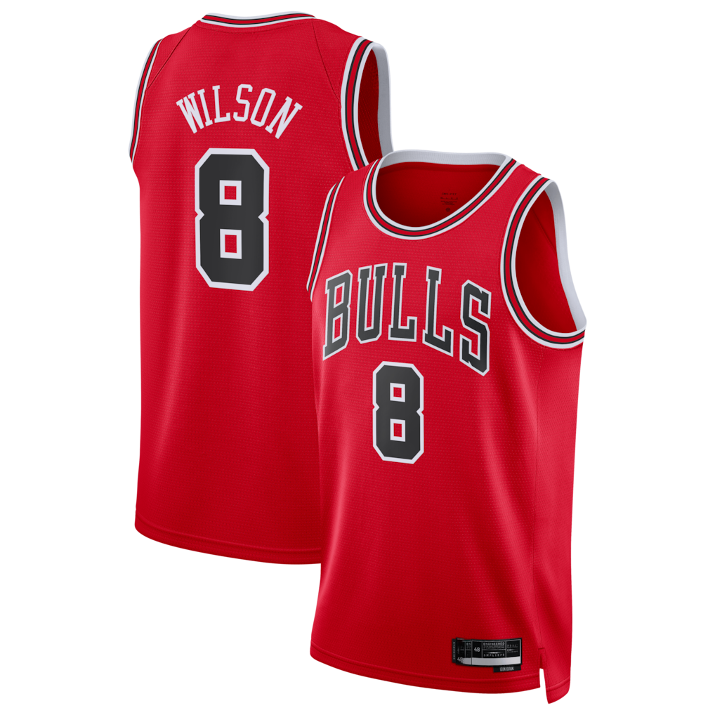Johmsee C.Bulls #8 Caleb Wilson Red 2026 Draft Swingman Jerseys - Icon Edition