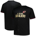 Johmsee C.Cavaliers Black Big & Tall Pop Full-Button Jerseys