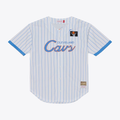 Johmsee C.Cavaliers Mitchell & Ness White Head Coach Pinstripe Mesh Full-Button Baseball Jerseys