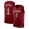 Johmsee C.Cavaliers #1 James Harden Wine Swingman Jerseys - Icon Edition