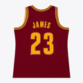 Johmsee C.Cavaliers #23 LeBron James Mitchell & Ness Wine 2015-16 Swingman Jerseys