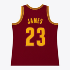 Johmsee C.Cavaliers #23 LeBron James Mitchell & Ness Wine 2015-16 Swingman Jerseys