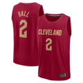 Johmsee C.Cavaliers #2 Lonzo Ball Wine Fast Break Replica Jerseys - Icon Edition