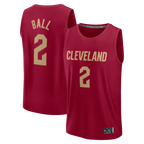 Johmsee C.Cavaliers #2 Lonzo Ball Wine Fast Break Replica Jerseys - Icon Edition