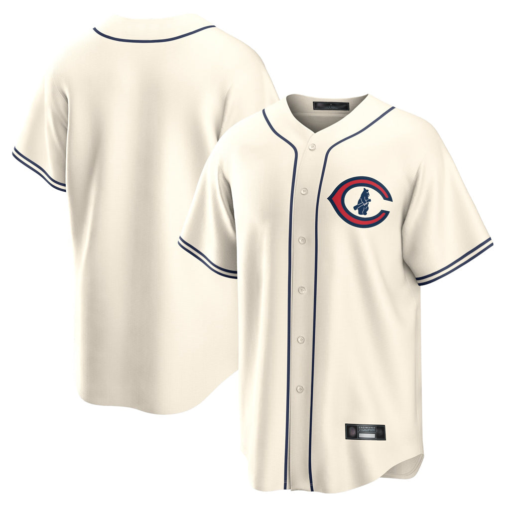 Johmsee C.Cubs Cream Field of Dreams Home Game Blank Player Stitched Jerseys