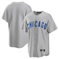 Johmsee C.Cubs Gray Home Game Blank Player Stitched Jerseys