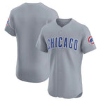 Johmsee C.Cubs Gray Road Limited Elite Home Game Blank Player Stitched Jerseys