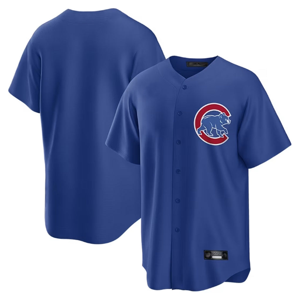 Johmsee C.Cubs Royal Home Game Blank Player Stitched Jerseys