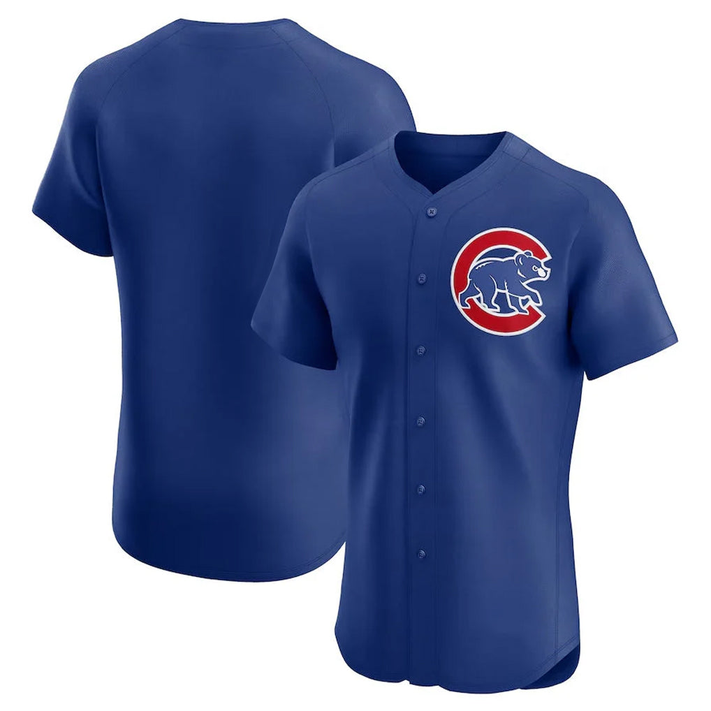 Johmsee C.Cubs Royal Limited Elite Home Game Blank Player Stitched Jerseys