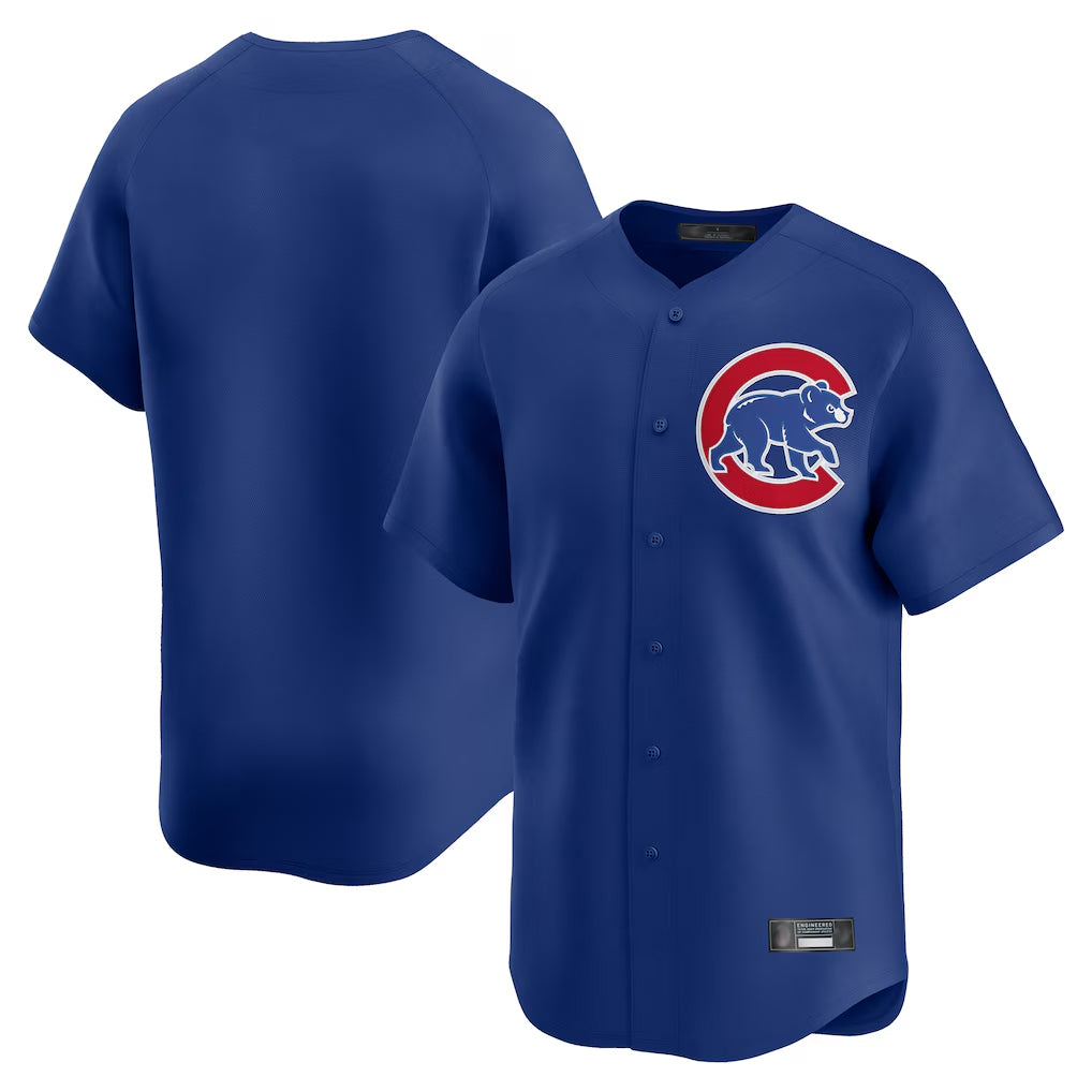 Johmsee C.Cubs Royal Limited Home Game Blank Player Stitched Jerseys