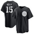 Johmsee C.Cubs #15 Carson Kelly Player Black Game Stitched Jerseys
