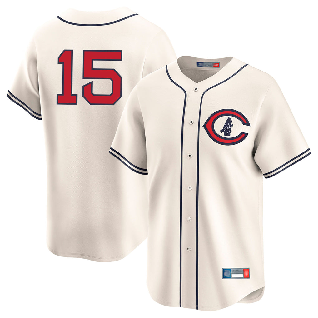 Johmsee C.Cubs #15 Carson Kelly Player Cream Field of Dreams Limited Home Game Stitched Jerseys
