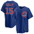 Johmsee C.Cubs #15 Carson Kelly Player Royal Home Game Stitched Jerseys