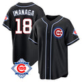 Johmsee C.Cubs #18 Shota Imanaga Player Black Fashion Out 150th Anniversary Game Stitched Jerseys