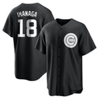 Johmsee C.Cubs #18 Shota Imanaga Player Black Game Stitched Jerseys