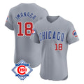 Johmsee C.Cubs #18 Shota Imanaga Player Gray Road 150th Anniversary Limited Elite Home Stitched Jerseys