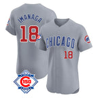 Johmsee C.Cubs #18 Shota Imanaga Player Gray Road 150th Anniversary Limited Elite Home Stitched Jerseys
