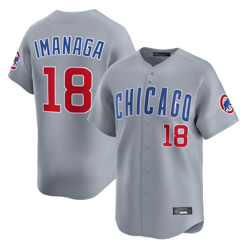 Johmsee C.Cubs #18 Shota Imanaga Player Gray Road Limited Home Stitched Jerseys