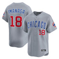 Johmsee C.Cubs #18 Shota Imanaga Player Gray Road Limited Home Stitched Jerseys