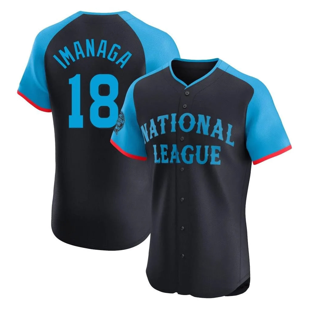 Johmsee C.Cubs #18 Shota Imanaga Player Navy National League All-Star Limited Elite Game Home Stitched Jerseys