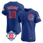 Johmsee C.Cubs #18 Shota Imanaga Player Royal 150th Anniversary Limited Elite Home Stitched Jerseys