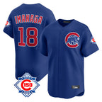 Johmsee C.Cubs #18 Shota Imanaga Player Royal 150th Anniversary Limited Home Stitched Jerseys