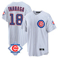 Johmsee C.Cubs #18 Shota Imanaga Player White 150th Anniversary Home Game Stitched Jerseys