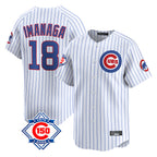 Johmsee C.Cubs #18 Shota Imanaga Player White 150th Anniversary Limited Home Game Stitched Jerseys