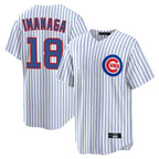 Johmsee C.Cubs #18 Shota Imanaga Player White Game Home Stitched Jerseys