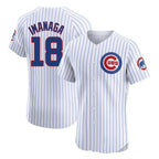 Johmsee C.Cubs #18 Shota Imanaga Player White Limited Elite Home Game Stitched Jerseys