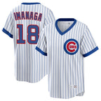 Johmsee C.Cubs #18 Shota Imanaga Player White T-shirt Cooperstown Collection Limited Stitched Jerseys