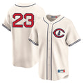 Johmsee C.Cubs #23 Ryne Sandberg Player Cream Field of Dreams Limited Home Game Stitched Jerseys