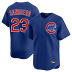 Johmsee C.Cubs #23 Ryne Sandberg Player Royal Limited Home Stitched Jerseys